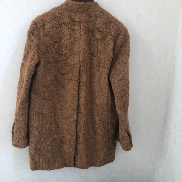 $1095 Helmut Lang boxy shaggy wool coat - Picture 10 of 11